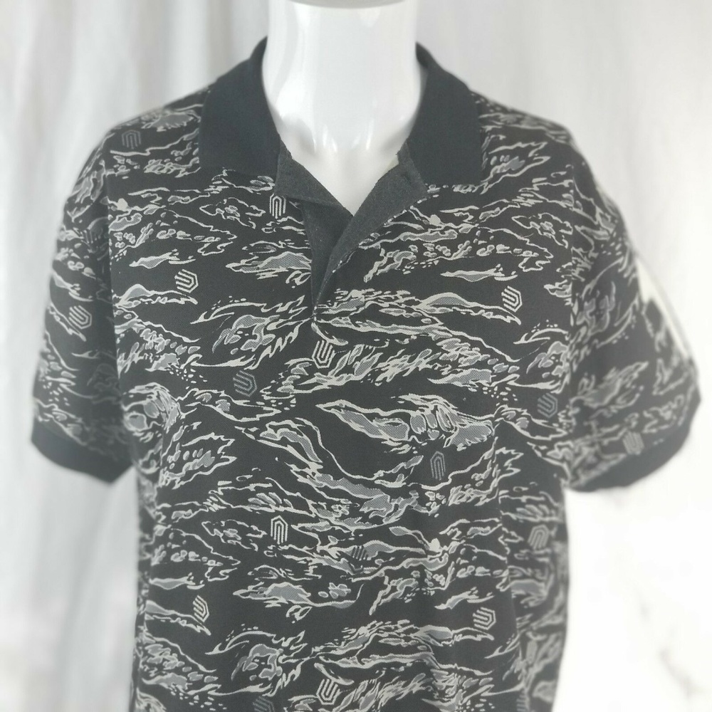 Akoo Clothing Men's  XL Polo Paloma Shirt Black